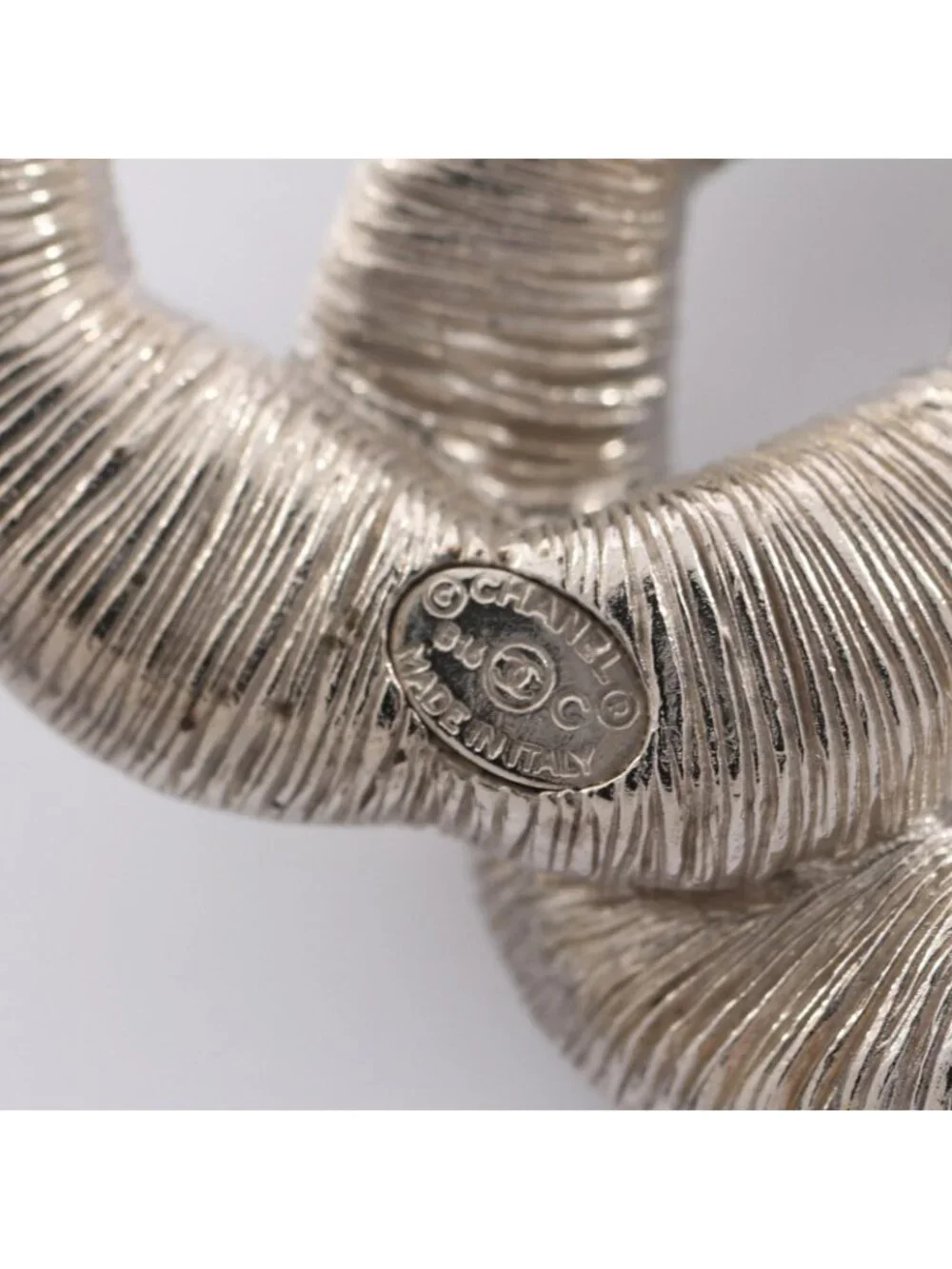 Chanel Brooch 16c CC Logo Stainless Steel